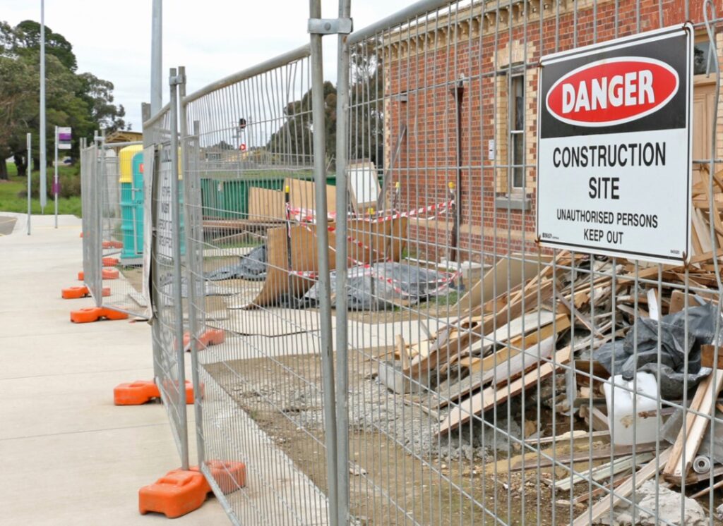 construction site chain link fence nj