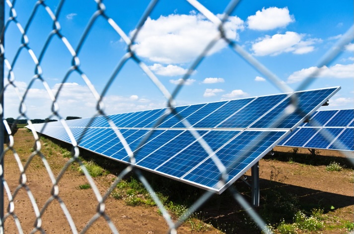 chain link fence for solar farms in New Jersey