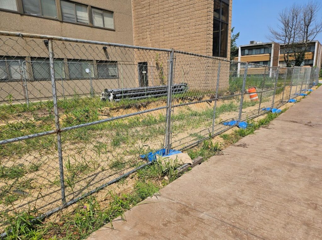 construction site temporary chain link fence new jersey