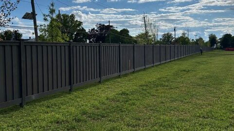 black vinyl fence is low maintenance